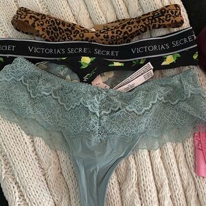 Victoria's Secret Lace Thong in Mint Green